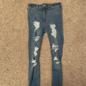 hollister high rise jean leggings